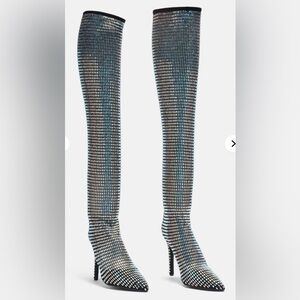 Disco Black and Silver Women's Boots